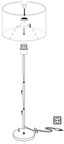 Eglo 99046 - Stojacia lampa MASERLO 1xE27/40W/230V