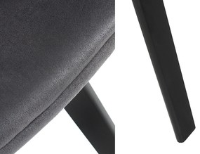 Stolička Nordic Star starožitná šedá