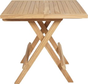 Záhradný konferenčný stolík Jakarta 50x50 cm, skladacia, teak
