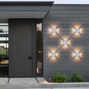 BRILAGI - LED Vonkajšie nástenné svietidlo QUADRAY LED/6W/230V biele IP54
