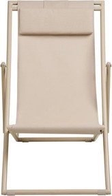 Béžové kovové záhradné ležadlo Curtis – House Nordic