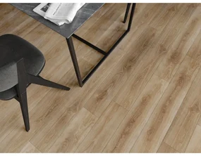 Mexen San Marcos, vinylová podlaha 1240x182 mm SPC 6,5 mm, IXPE 1,5 mm, 4-stranná V-drážka, dub, F1048-1240-182-505-4V1-01