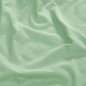 Napínacia plachta na posteľ jersey s elastanom zelená sada 2 ks 90 x 200 cm