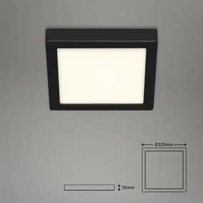 Briloner 3466-415 - LED Stropné svietidlo FIRE LED/16,5W/230V 22,5x22,5 cm