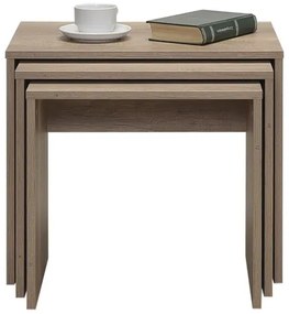 SADA 3x Konferenčný stolík hnedá