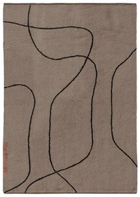 Hnedý prateľný bavlnený koberec 140x200 cm Shadow – Mette Ditmer Denmark