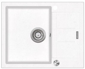 Concept DG05C45WH - Kuchynský drez CUBIS 50x62 cm granit/biela