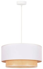 Duolla - Luster na lanku BOHO 1xE27/15W/230V pr. 45 cm krémová/ratan