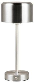LED stmievateľná stolová lampa v striebornej farbe (výška 30 cm) Jeff – Trio