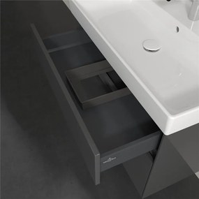 VILLEROY &amp; BOCH Collaro závesná skrinka pod umývadlo, 2 zásuvky, s LED osvetlením, 754 x 444 x 546 mm, Glossy Grey, C010B0FP