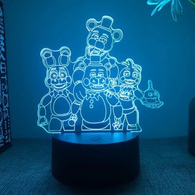 3D LED Lampička FNAF