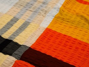 Krepové obliečky z Renforcé bavlny ORANGE KUBE farebné Rozmer obliečky: 70 x 90 cm | 140 x 200 cm