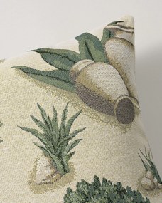 Karin - jednoduchá obliečka, 60x40cm farba produktu béžová látka zapletaná, vzorované