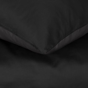 SATÉNOVÉ OBLIEČKY NOVA3 160X200 CM, 2KS 70X80 CM ČIERNE