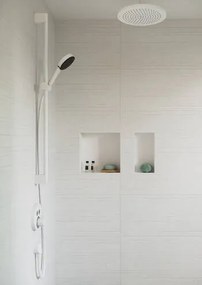 Hansgrohe Pulsify Select S, sprchová súprava 105 3jet Relaxation EcoSmart so sprchovou tyčou 90 cm, matná biela, HAN-24171700