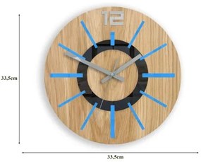 Sammer Severské modré nástenné hodiny 33 cm NordicWoodNiebieski33cm