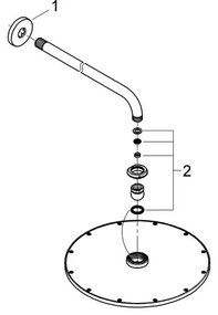 GROHE 26066GN0 - Sprchová hlavica RAINSHOWER COSMOPOLITAN 310 380 mm zlatá