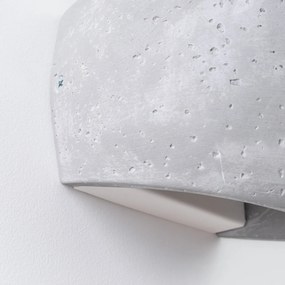 Nástenné svietidlo Globe, 1x betónové tienidlo