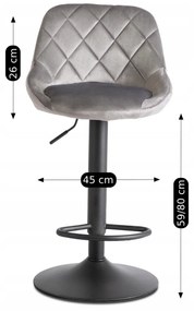 PROXIMA.store - Barová stolička EDA FARBA: tmavosivá