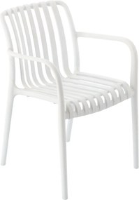 Garden Line ZÁHRADNÁ STOLIČKA 45,5 x 57 x 45 / 81 CM BIELA