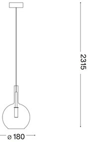 Ideal Lux - LED Luster na lanku EMPIRE 1xG9/3W/230V