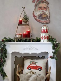 Béžová bavlnená obliečka na vankúš s autíčkom Holidays - 50*50cm