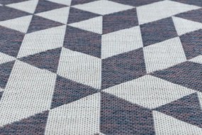 Koberec SIZAL SION geometric 22373 ecru/nebeský/rúž
