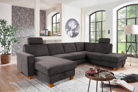 XXXLutz SEDACIA SÚPRAVA, textil, tmavosivá Sit & More - Sedačky - 000144005829