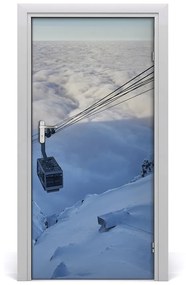 Fototapeta na dvere samolepiace horská lanovka 85x205 cm