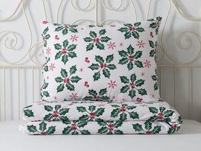 XPOSE® Bavlnené Renforcé obliečky VESELÉ VIANOCE - biele