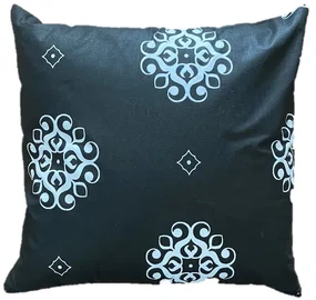 INTERMEDIC SK Obliečka na vankúš Čierna a biely ornament 40x40 cm