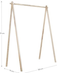 Hnedý stojan na oblečenie z borovicového dreva Hongi - Karup Design