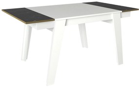 Jedálenský stôl (pre 6 osôb) Raven (Biela + Zlatá + Čierna). Vlastná spoľahlivá doprava až k Vám domov. 1072124