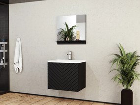 Kúpeľnová zostava Najrip, Sifón: bez sifónu, Farby: čierna