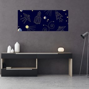 Obraz - Vesmír (120x50 cm)