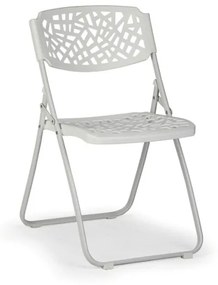 Skladacia stolička METRIC, biela