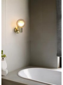 Searchlight 30506GO - Nástenné svietidlo LUMINSPHERE 1xG9/7W/230V mosadz