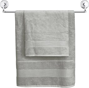 BAMBUSOVÝ UTERÁK MORENO 70X140 CM SIVÁ