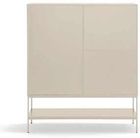 Krémová skrinka 120x140x45 cm Platt – Teulat