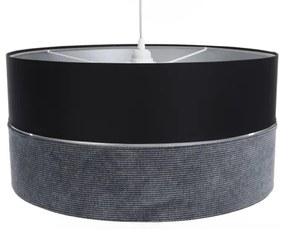 Luster na lanku TWIST 1xE27/60W/230V čierna/šedá/strieborná