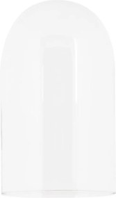 Biely drevený podnos so skleneným poklopom Ricco - Ø 14*34 cm