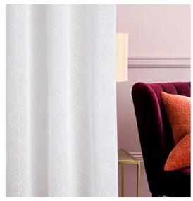 Sammer Kvalitná biela záclona so zaujímavým vzorom 140 x 250 5908224004703