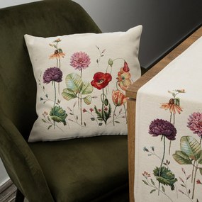 GOBELÍNOVÁ DEKORAČNÁ OBLIEČKA NA VANKÚŠ NAT 45X45 CM VZOROVANÁ