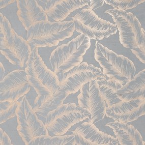 EUROFIRANY ZATEMŇOVACÍ ZÁVES NA KRÚŽKOCH MILENA 140X250 CM LISTY