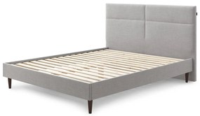 Sivá dvojlôžková posteľ Bobochic Paris Elyna Dark, 160 x 200 cm