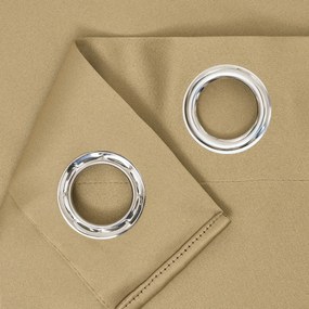 4Home Výhodná sada Zatemňovací záves Cairo zlatá, 150 x 250 cm, 2 ks