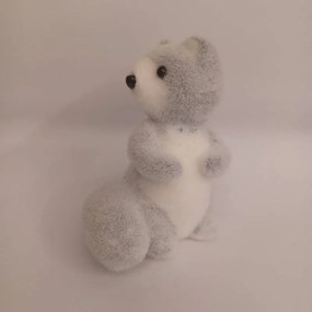 DECOLED Líška, 10 x 15,5 x 11 cm, sivá