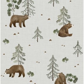 Detská tapeta 10 m x 50 cm Mountain &amp; Bears – Lilipinso