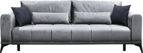 Rozkladacia pohovka, svetlosivá/sivá, GRACE BIG SOFA