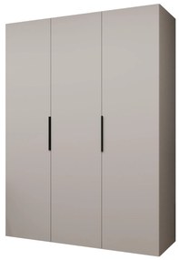 Šatníková skriňa 150 cm Mirabella 1 (kašmír + čierna). Akcia -18%. Vlastná spoľahlivá doprava až k Vám domov. 1126355